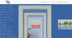 Desktop Screenshot of kunstraeume-am-see.de